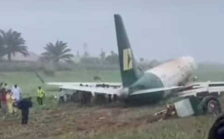 Enugu Air skids off runway during landing in Benin airport