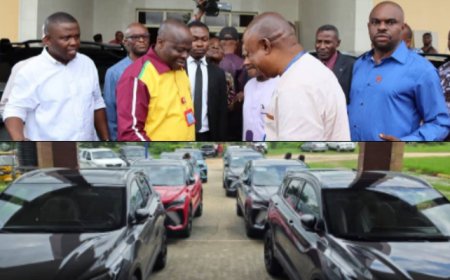 UNIUYO VC HANDS OVER TEN NEW OFFICIAL VEHICLES TO MGT. STAFF, OTHERS