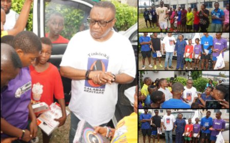 Orok Duke Celebrates Birthday with Young Table Tennis Players, Coaches, Splashes Cash Gifts