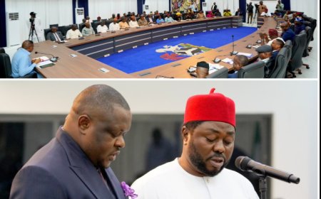 Gov. Otu Repositions Cabinet for Greater Efficiency, Swears in Two Commissioners