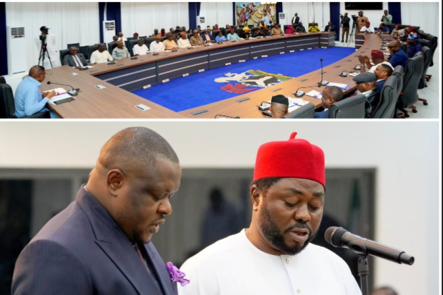 Gov. Otu Repositions Cabinet for Greater Efficiency, Swears in Two Commissioners