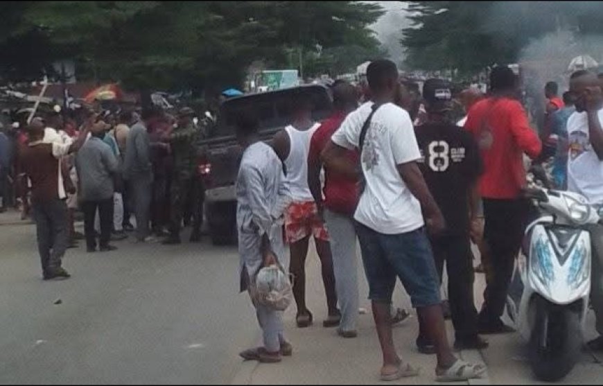 JUST IN: Okada Riders Protest in Calabar Over Seizure of Bikes, Block Major Roads