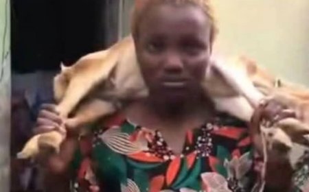 TikToker undergoes traditional cleansing after filming Oloolu masquerade procession