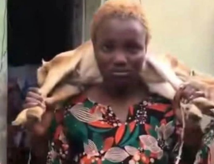 TikToker undergoes traditional cleansing after filming Oloolu masquerade procession