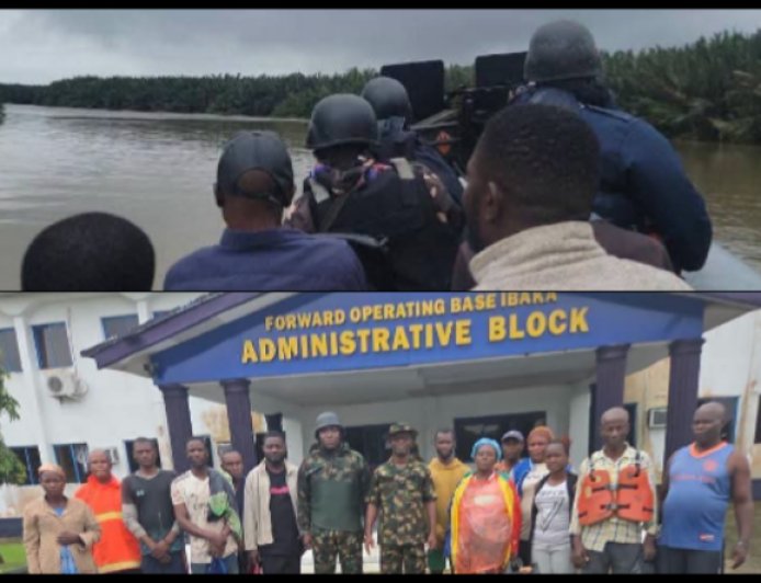 Navy Rescues 22 Passengers as Sea Robbers Abandon Hijacked Boat on Calabar-Ibaka Route