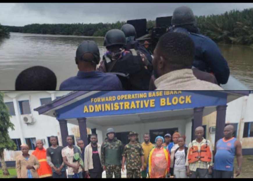 Navy Rescues 22 Passengers as Sea Robbers Abandon Hijacked Boat on Calabar-Ibaka Route