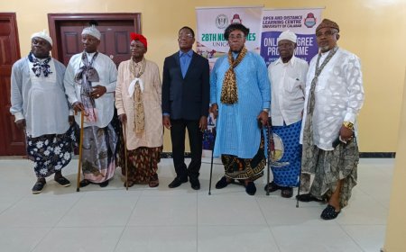 UNICAL VC Harps on Strong Town-Gown Ties as Ikpai Ohom Qua Clan Head Visits
