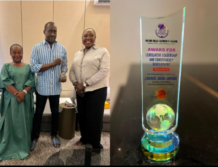 Jarigbe Receives Community  Development Award From Nkum Irede Women’s Forum , Promises Effective Representation