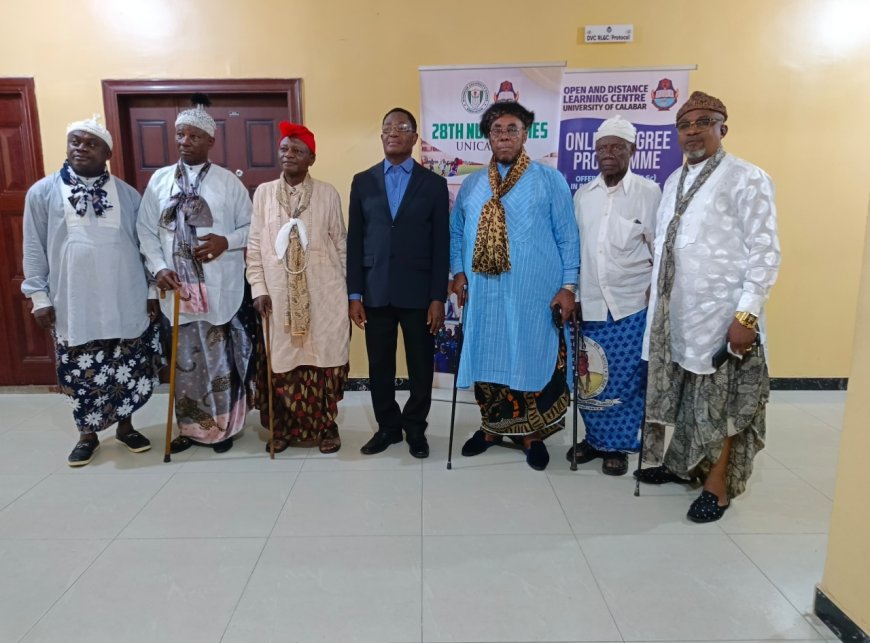 UNICAL VC Harps on Strong Town-Gown Ties as Ikpai Ohom Qua Clan Head Visits