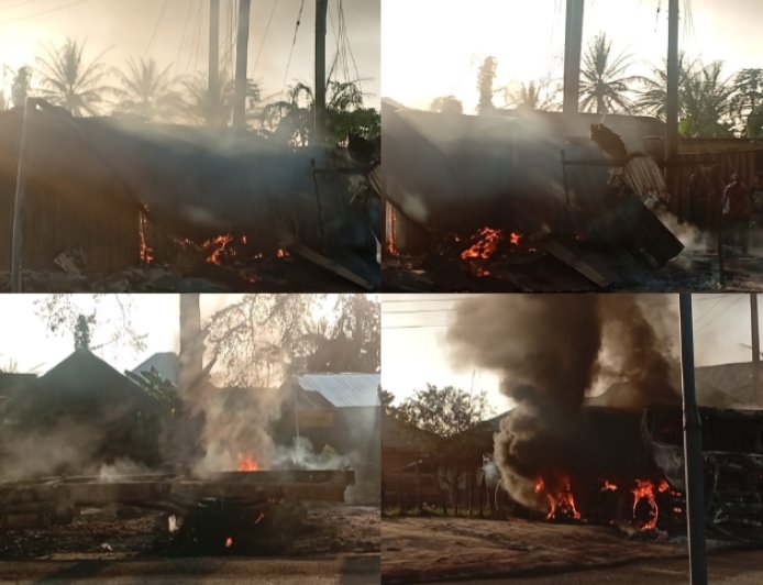 One Confirmed Dead in Tanker Explosion As Fire Spreads To Shops in Odukpani