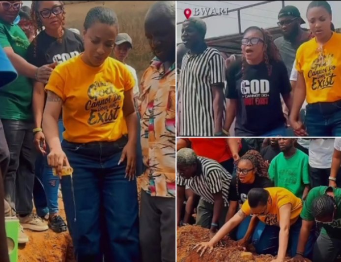 Tonto Dikeh Begins Construction of Personal Church, New Wine Prophetic Tabernacle