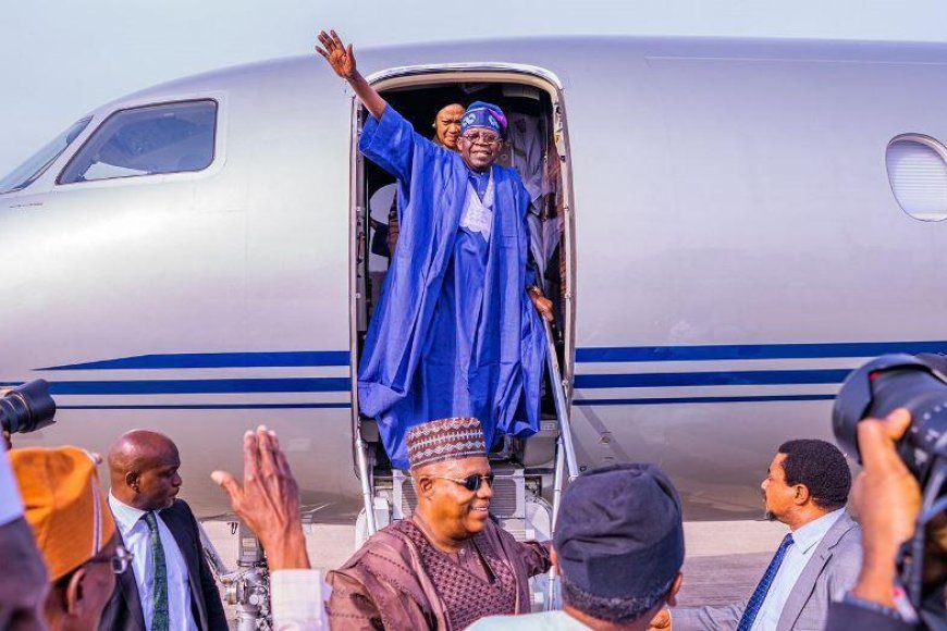 President Tinubu Departs Abuja For Makkah to Pray For The Nation
