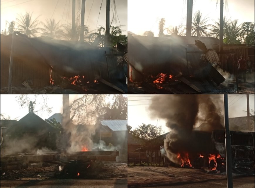 One Confirmed Dead in Tanker Explosion As Fire Spreads To Shops in Odukpani