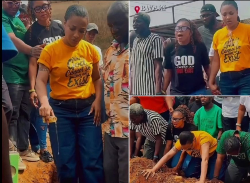 Tonto Dikeh Begins Construction of Personal Church, New Wine Prophetic Tabernacle