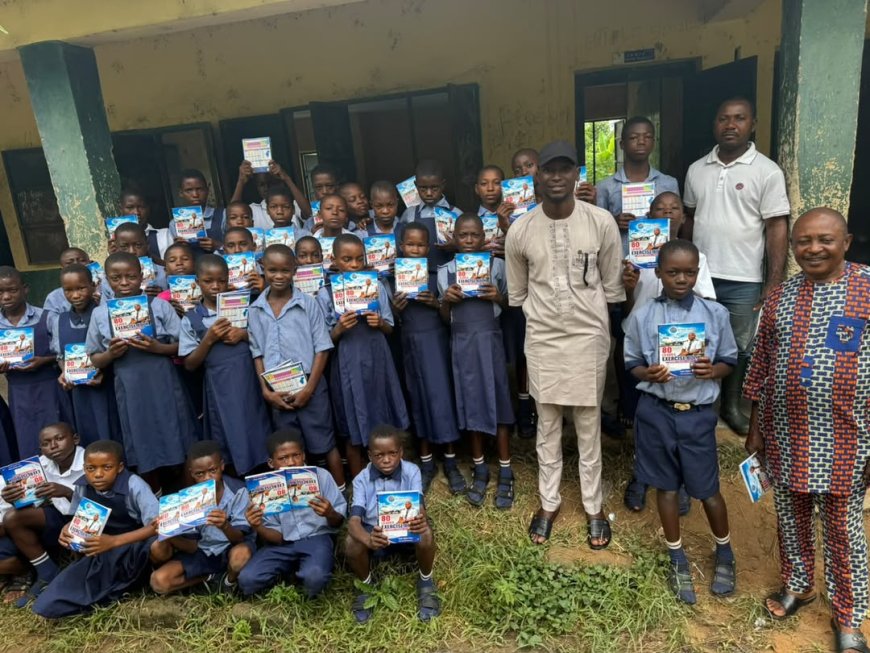 Captain Tawo Donates Learning Materials as Etung Schools Decry Poor Infrastructure